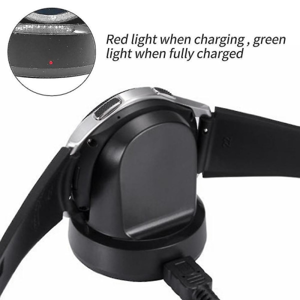 Lader for Samsung Galaxy Watch 1 SM-r800/r810, erstatning smartklokke ladestasjon Cradle db
