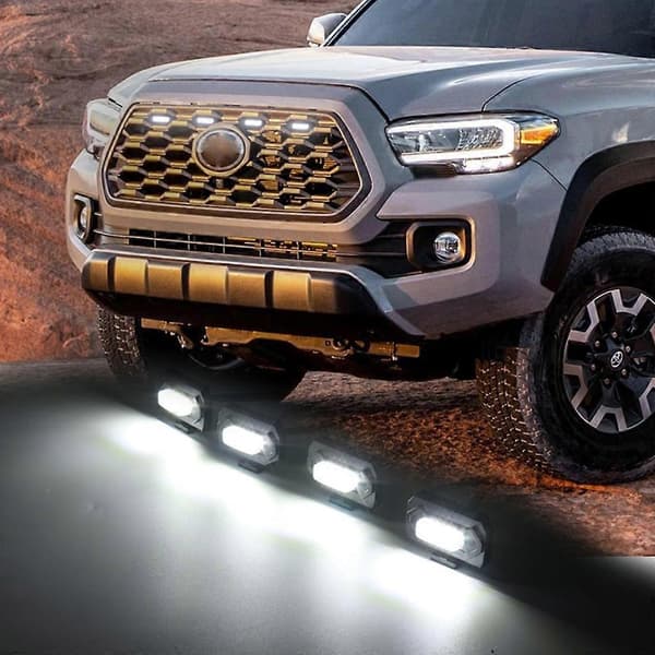 DB Raptor Style Gul Linse Grill LED Lys til TRD Pro 2016-2020 4-Stk./sæt Yellow light