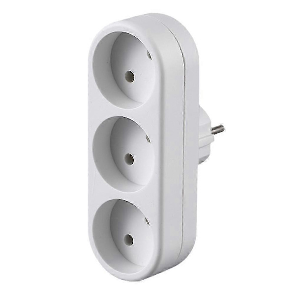 EU Jordveggkontakt Adapter Plugg Forlengelse Strømkontakt Konverter 3500W DB B21U