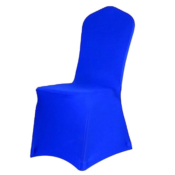 1 stk Sædestolebetræk Elastisk Universal Polyester Spandex Stolebetræk Til Bryllup Sapphire Blue
