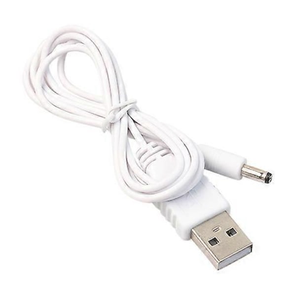 1m DC 3.5mm x 1.35mm Hunn til USB Type A Hann Adapter Strømkabel Ledning db White