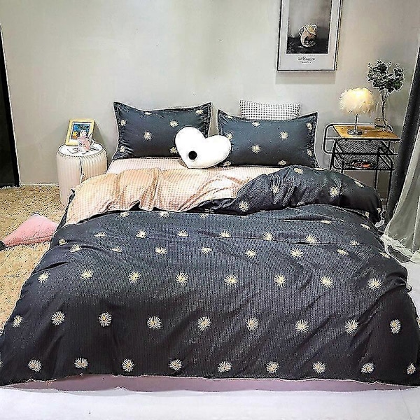 3/4-delt sett Kawaii Snoopy Tegneserie Bomullsdynetrekk Lakens Putesett Anime Komfortabel Myk Hjemmetekstil Gave [DB] 3piece set 150x200cm fengyeqing