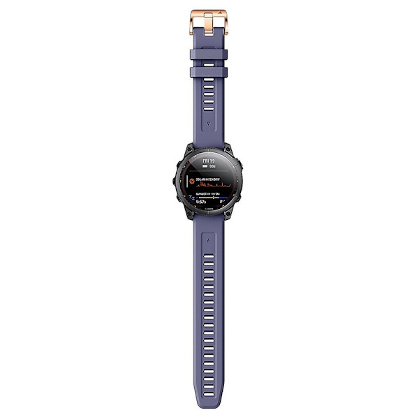 Rosegullspenne i silikon med spenne for Garmin Fenix 6s Pro for Garmin Fenix 6s Pro db Dark blue