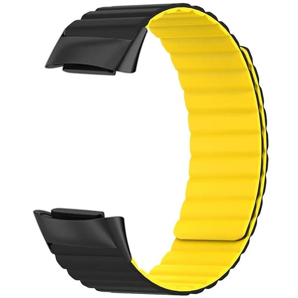 Magnetisk urrem i silikone til Fitbit Charge 6/5, justerbar håndledsrem [DB] Multicolor Style C Fitbit Charge 6