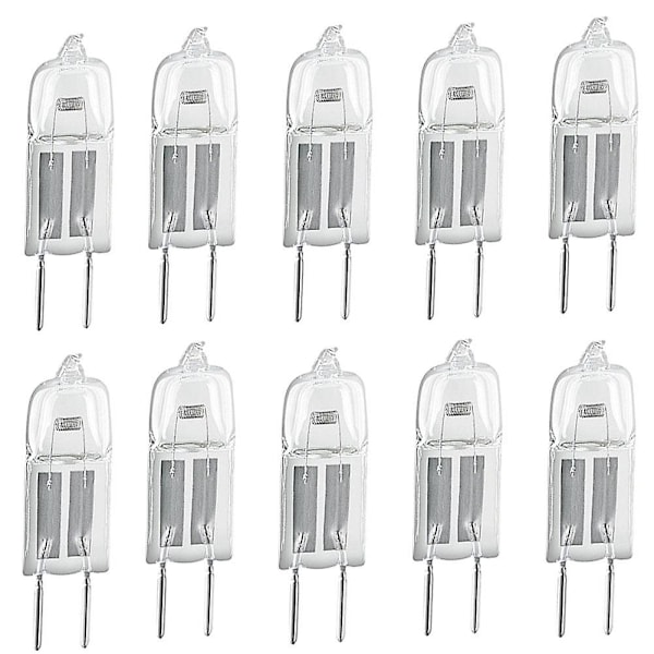 ZHOUBA 10 stk. G4 12V 20W Halogen Pin Base Lyspærer for Lysekroner Pendellamper [Db] As The Picture