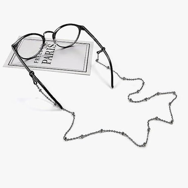 Half Crescen Brillekæde, Maskekæde Halskæde Holder Snor til Kvinder, Stilfuld Brille Kæde Solbrille Snor gave