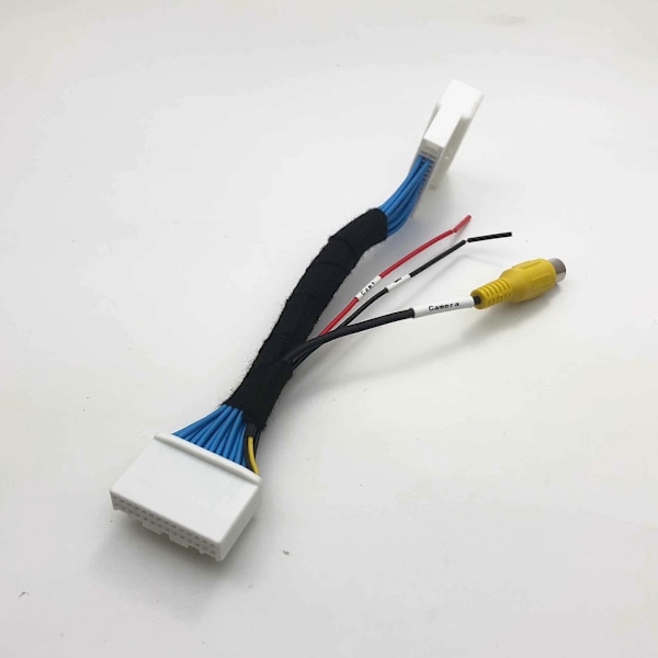 VKAUTO För Mazda 2 Demio DJ Hatch 2015~2021 Fisheye Backkamera Fungerar Med OEM Stereo Backup Backnings Parkeringskamera Adapter [db] Adapter Cable