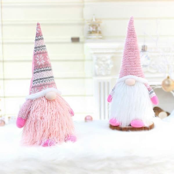 Jule ansigtsløse dukker Julepynt Børnegave, Stil:32013[DB] White