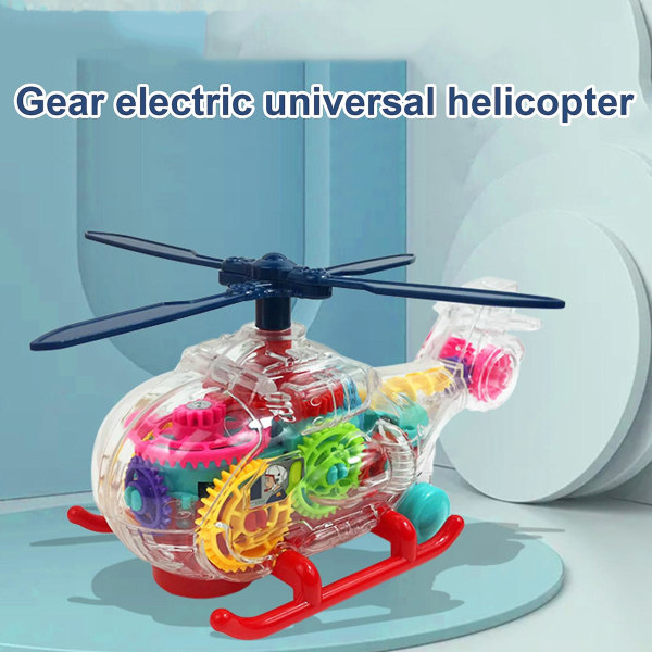 Pedagogisk helikopterleksak Lätt Innovativ ABS Barn Elektrisk Växel Helikopterleksak För Barn Kaesi db Random Color