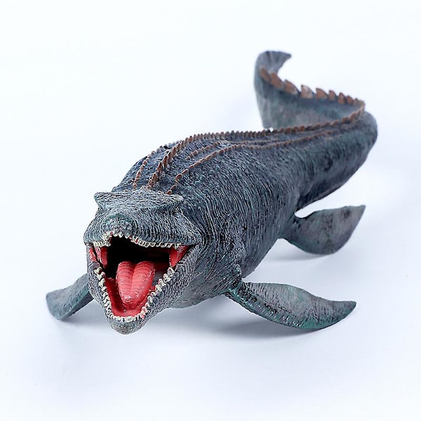 Stor Mosasaurus Leksak, Realistisk Djuphavsmonster Plast Djurmodell Db Gray 38*11*6.8cm