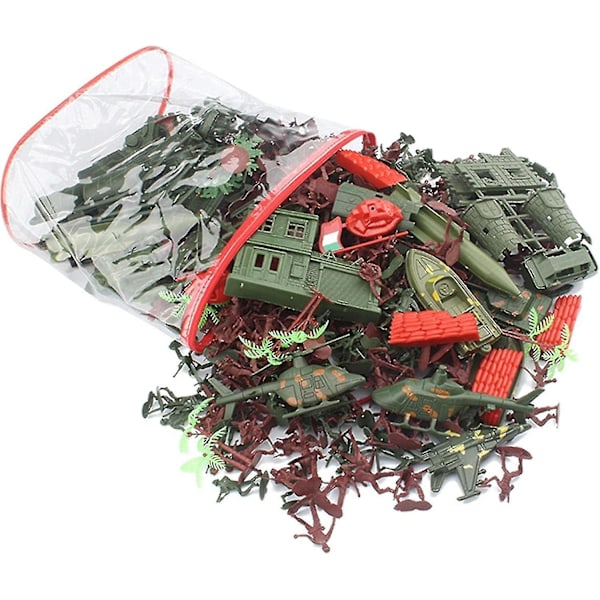 Leke sett med leketøyssoldater Army War Soldier Playset med tilbehør Army Men Soldiers Figures Army Soldier Toy Figures Set Mini  Men Db