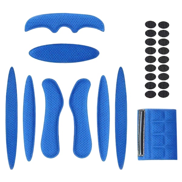 Universal Hjälm Skumkuddar Ersättningsset Hjälm Svamp Foder [DB] Blue