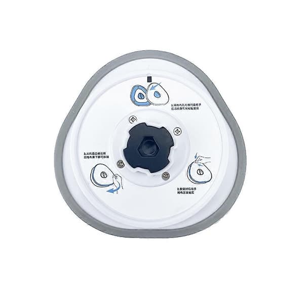 For J1 feierobot tilbehør, mopp roterende enhet, moppemodul moppeklut [DB] White  black