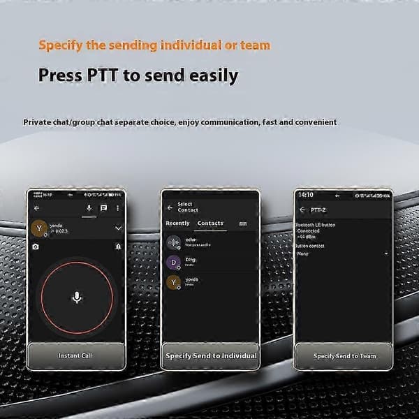 YPC21 For Zello IP67 Vanntett Trådløs Bluetooth PTT Knapp Bryter for Ios/Android [DB]