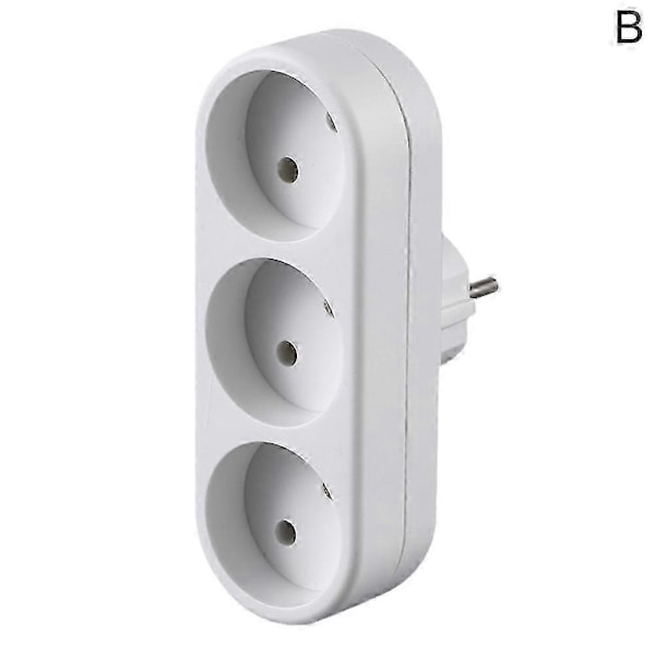 EU Jordveggkontakt Adapter Plugg Forlengelse Strømkontakt Konverter 3500W DB B31