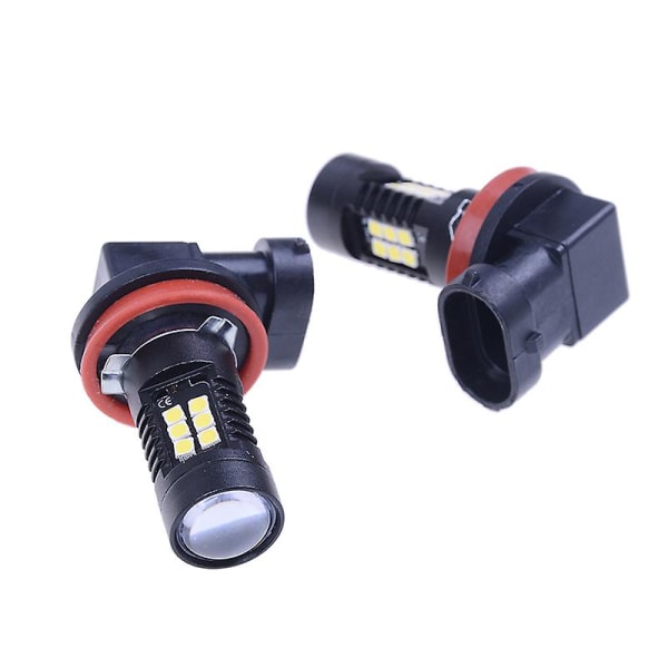 2x H8 H11 6000k 30w Hög Effekt Cree Led Dimljus Canbus Lampa Glödlampa Vit Db Black 2 Pc