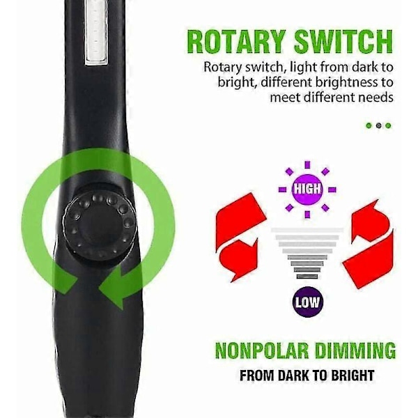 UV-sterilisator UV-desinfeksjonslampe USB-lader innebygd batteri Oppladbar Bærbar UVC-lampe Sterilisering Ultrafiolett bakteriedrepende [DB]