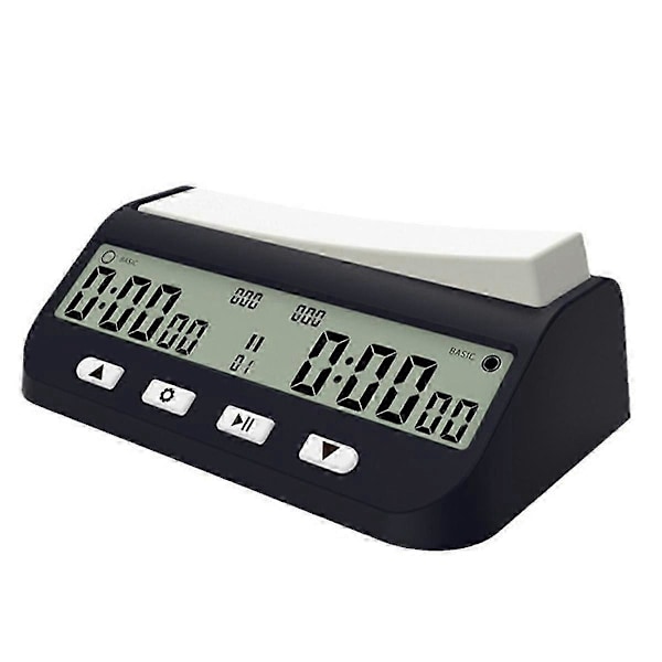 Schacktimer Professionell Schackklocka Multifunktionell Digital Klocka [DB] Black