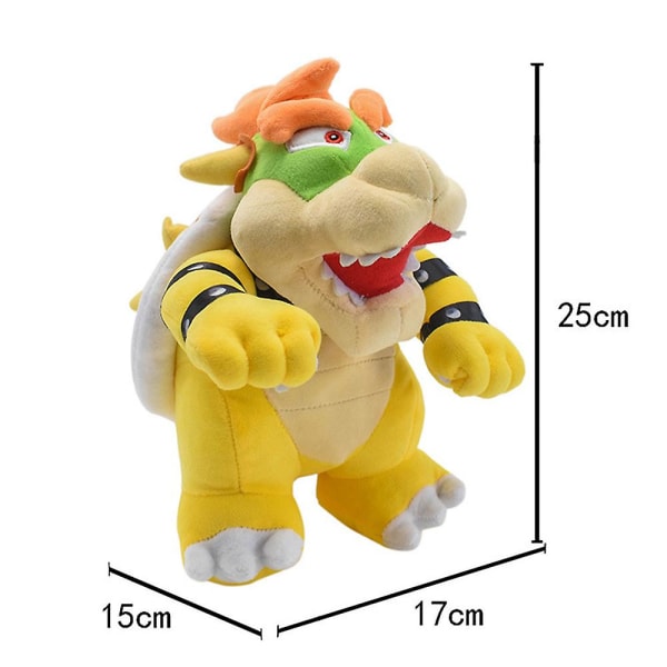 9.8" Super Mario Bro Movie Plush Toys, Bowser Koopa Cute Soft Stuffed Figure Plushies Doll, Christmas And Birthday Gifts For Fans And Kids[DB]