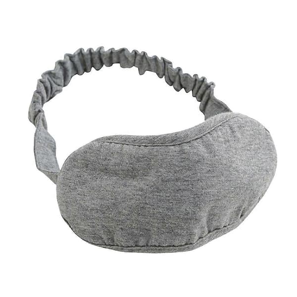 Grå øyemaske soveplaster for reise 1 stk bomull fortykket bind for øynene [DB]