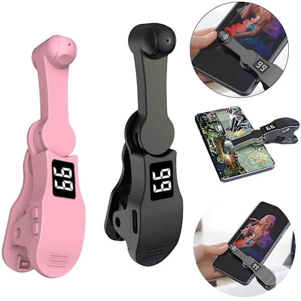 Ny Oppgradert Auto Clicker Tapper Liker For Smarttelefon Rask Klikk Mobiltelefon Skjerm Tapper {Db} Black