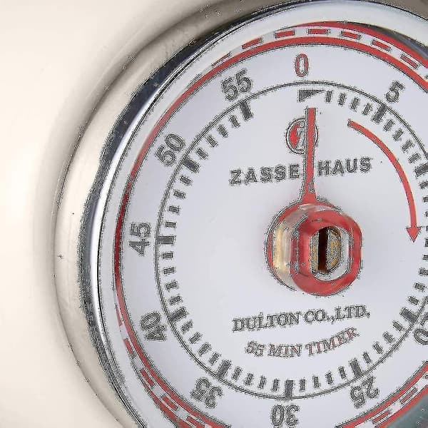 Magnetisk Retro Köktimer, Klassisk Mekanisk Kocktimer DB Cream