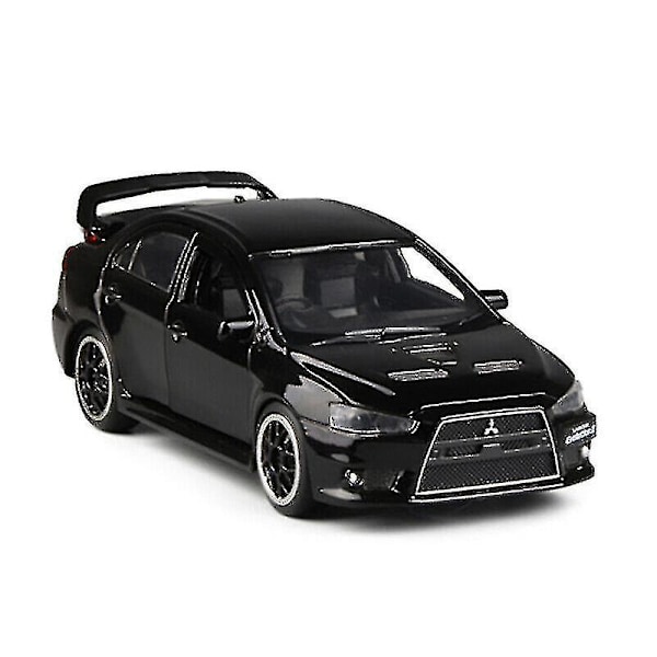 Mitsubishi Lancer Evolution X Die-Cast Modelbil Legetøj -Q69 db Black
