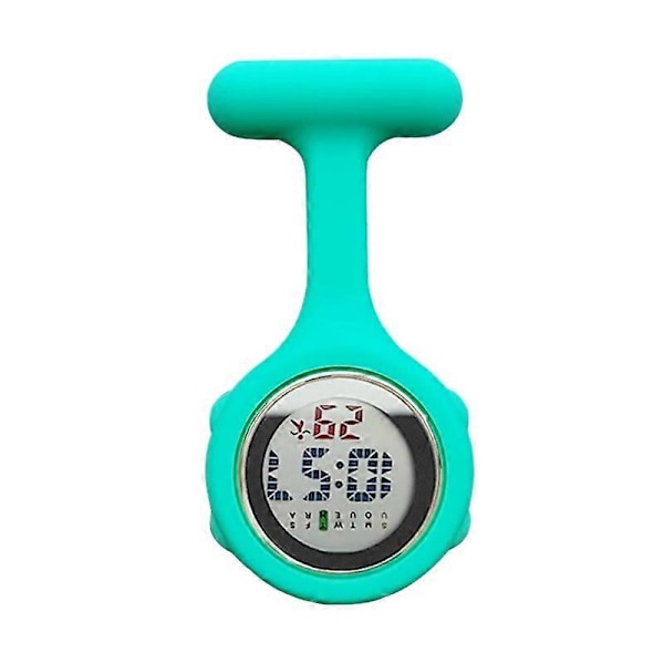 Digitalt Sygeplejeur Silikone Gave zakhorloge enfermero accesorio FOB Lommeure læge medicinsk verpleeg horloge Sygepleje [Db] aquamarine