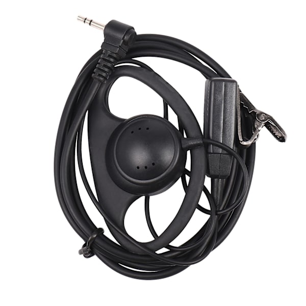 1-stifts D-typ headset hörlurar hörlurar PTT-mikrofon öronpropp för Talkabout bärbar radio Tlkr T3 T4 T60 T80 {db} black