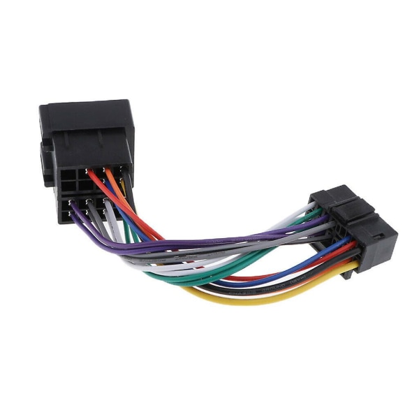 16-stifts bilstereoradiokabelkabel ISO för radio till ISO radiospelkontakt Autoadapter kabelstamme Co [DB]