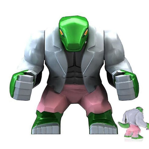 Batman Crocodile Killer 10,5 cm figur blokker konstruksjon byggekloss leketøy gave Db Lizard