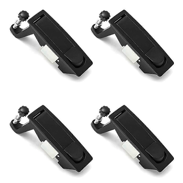 4 st Kompressionslås Zinklegering Infällt Spaklås Justerbart Greppområde 0,1 cm-2,4 cm [DB] black