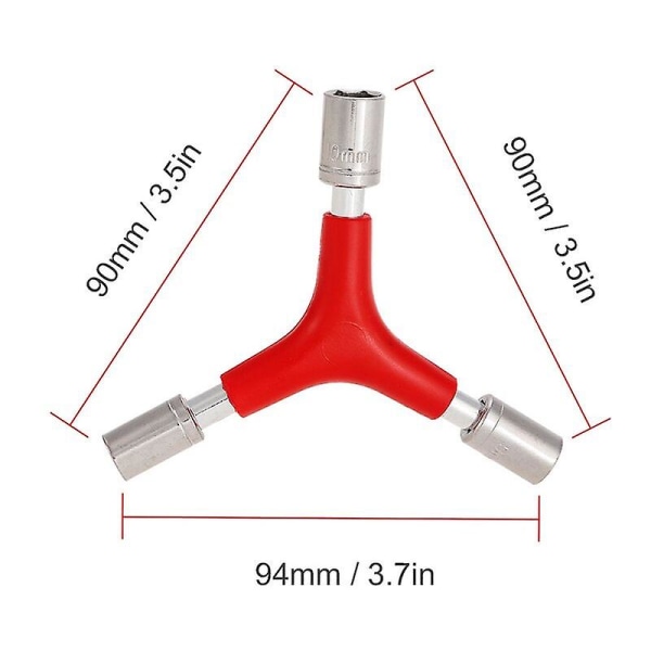 Y-formet skiftenøkkel 8mm 9mm 10mm trekantmuttere Fpv Quadcopter Propellbytter Universal Rc Verktøy