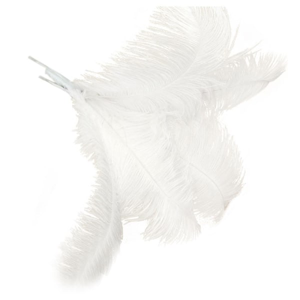 10 Pcs Natural Ostrich Feathers Wedding Party Decoration White 45-50cm