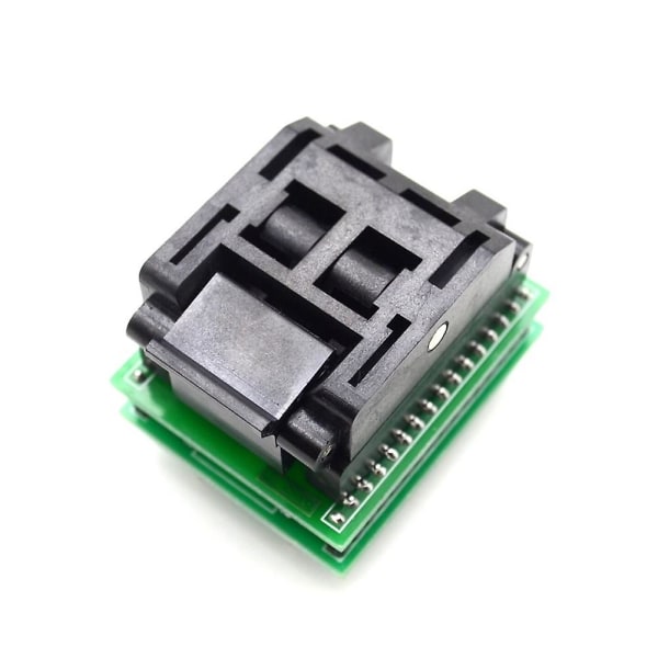 Tqfp32 Qfp32 til Dip32 Ic Programmer Adapter Chip Test Socket Burning Socket Integrerte Kretser [DB] black   green