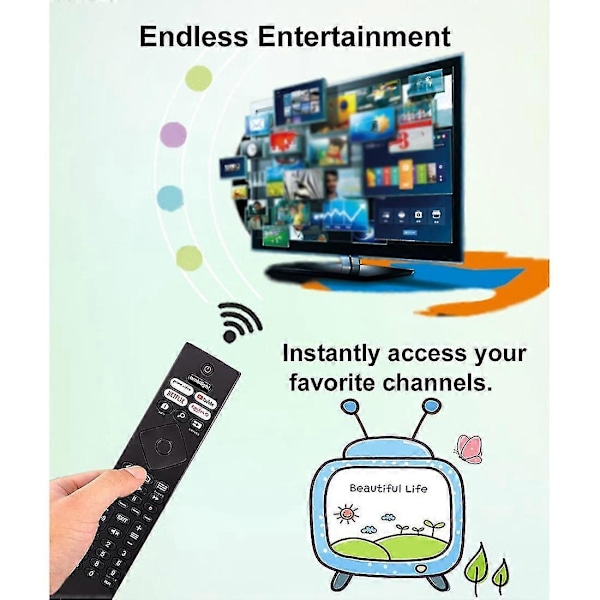 Philips Ambilight 4k Ultra HDR OLED Android Smart TV Fjernbetjening Erstatning [db]