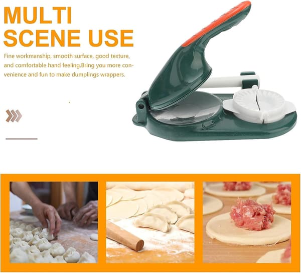 Nyeste 3-i-1 Dumpling Maker, Dumpling Ravioli Maker Press, Empanada Maker Press, Wonton Form, Dumpling Lagingsverktøy For Dumpling Wrapper Do db