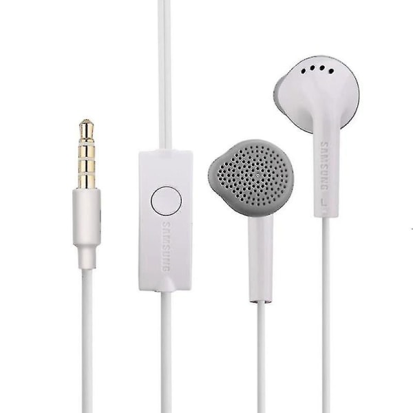 Öronsnäcka Ehs61 Kabelansluten med mikrofon för Samsung S5830 S7562 för Xiaomi hörlurar för smarttelefonhörlurar [DB] White