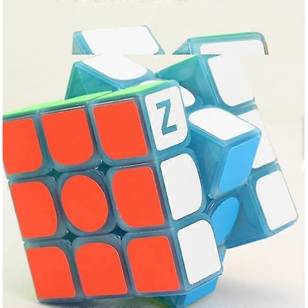 3x3 Glow In The Dark Magic Speed Cube 3d Hjärna Runor IQ Pussel För Barn Och Vuxna db