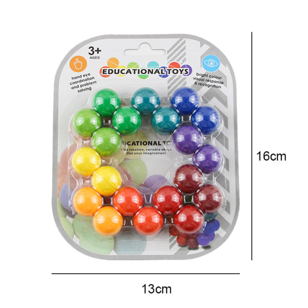 Pedagogiska leksaker, ständigt föränderlig dekompressionsboll med pärlor, magic dekompressionsboll, ny och unik leksak [DB]