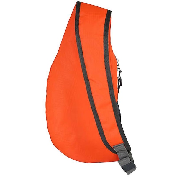 Män Kvinnor Bröstväska Crossbody Sling Bag Utomhus Sport Reseväska Axelrem Väska DB Orange