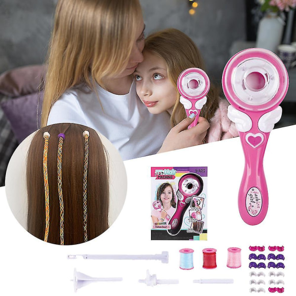 Kreativ flicka för barn Automatisk magic hårflätning Leksak Set Girl's (lågt prisförsäljning) [DB] Pink