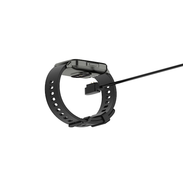 För Realme Watch 3 Smart Watch Laddare USB Magnetisk Laddningsplatta med 1m Kabel [db] Black Realme Watch 3