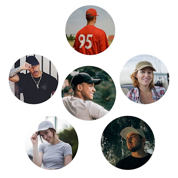 Baseball Cap Herrer Damer Cap Justerbar Bomull Utendørs Løping Fritid Basecap [db]
