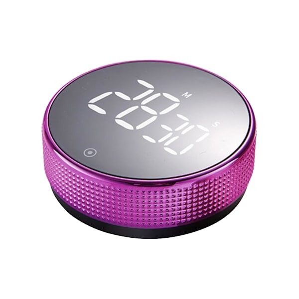 LED Digital Kjøkken Timer, Magnetisk Smart Timer med 3 Volumnivåer (Mute-90dB) Magnetisk Timer for Kjøkken og Klasserom, Enkel Betjening for Barn og Eldre Red