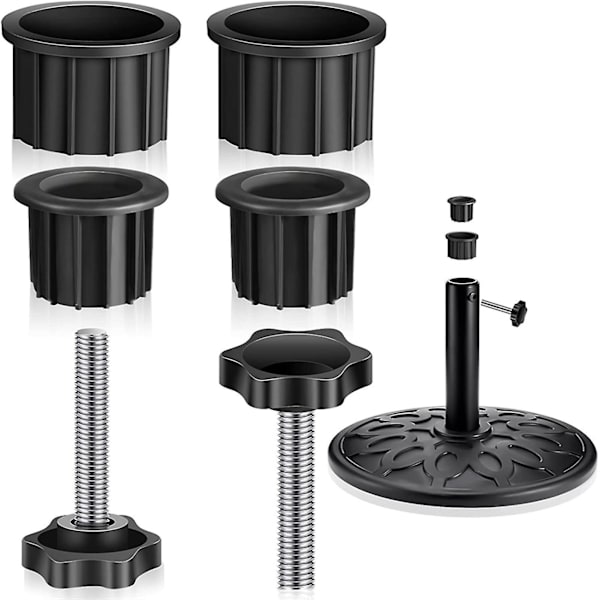 Patio Parasol Base Tilbehør 2 stk. Håndknap Skruer Parasol Stativ Base Skrue Parasol Pæl Kapsel [DB] One size