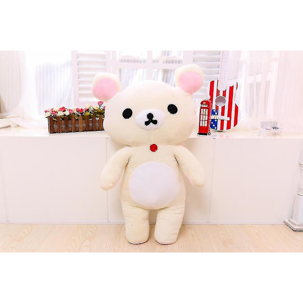 Kawaii Rilakkuma Plyschleksaker Teddybjörn Mjuk Djur Soffa Kuddar Rum Dekorationer Födelsedagspresent Till Barn Julgåvor [DB] beige 20cm