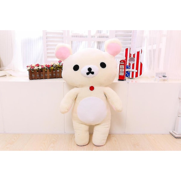 Kawaii Rilakkuma Plyschleksaker Teddybjörn Mjuk Djur Soffa Kuddar Rum Dekorationer Födelsedagspresent Till Barn Julgåvor [DB] beige 35cm