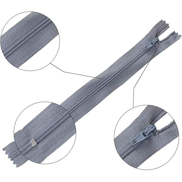 50 stk nylon spiralglidelåser for sying og håndverk