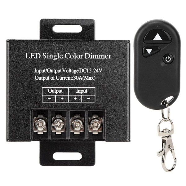 30A DC12/24V troller - 720W, 3 nøkler RF dimmer {DB}